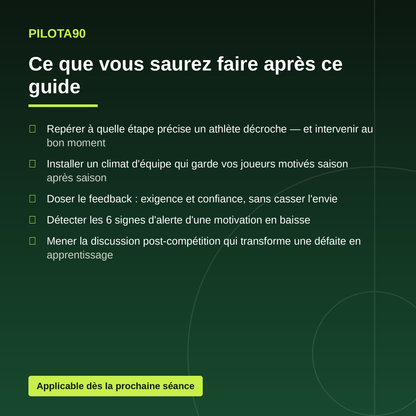 La Motivation dans le Sport (Ebook PDF)